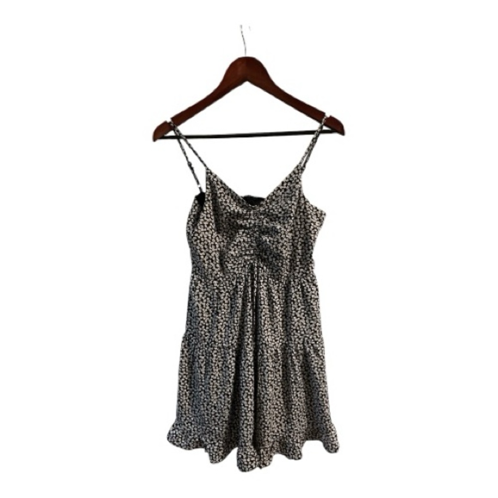She + Sky Black and White Spotted Mini Dress
